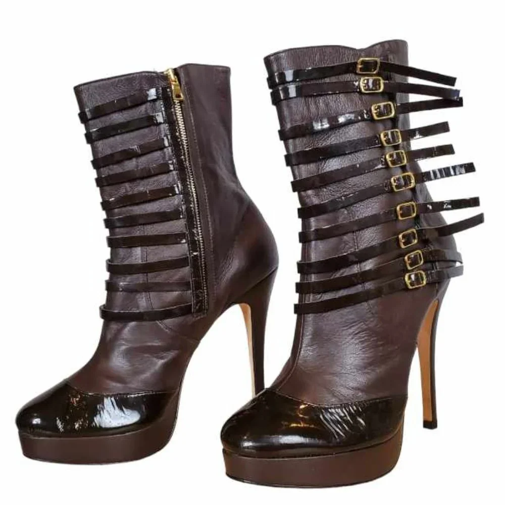 AUTHENTIC HandCrafted MaxMartin American Luxury Boots - Chocolate NWOT - Picture 10 of 16